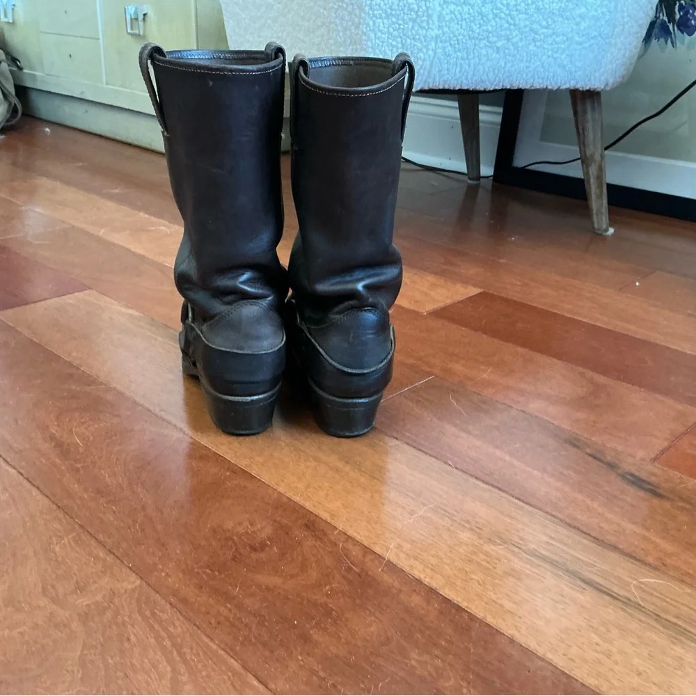 Frye Brown Heeled Boots - Picture 3 of 6